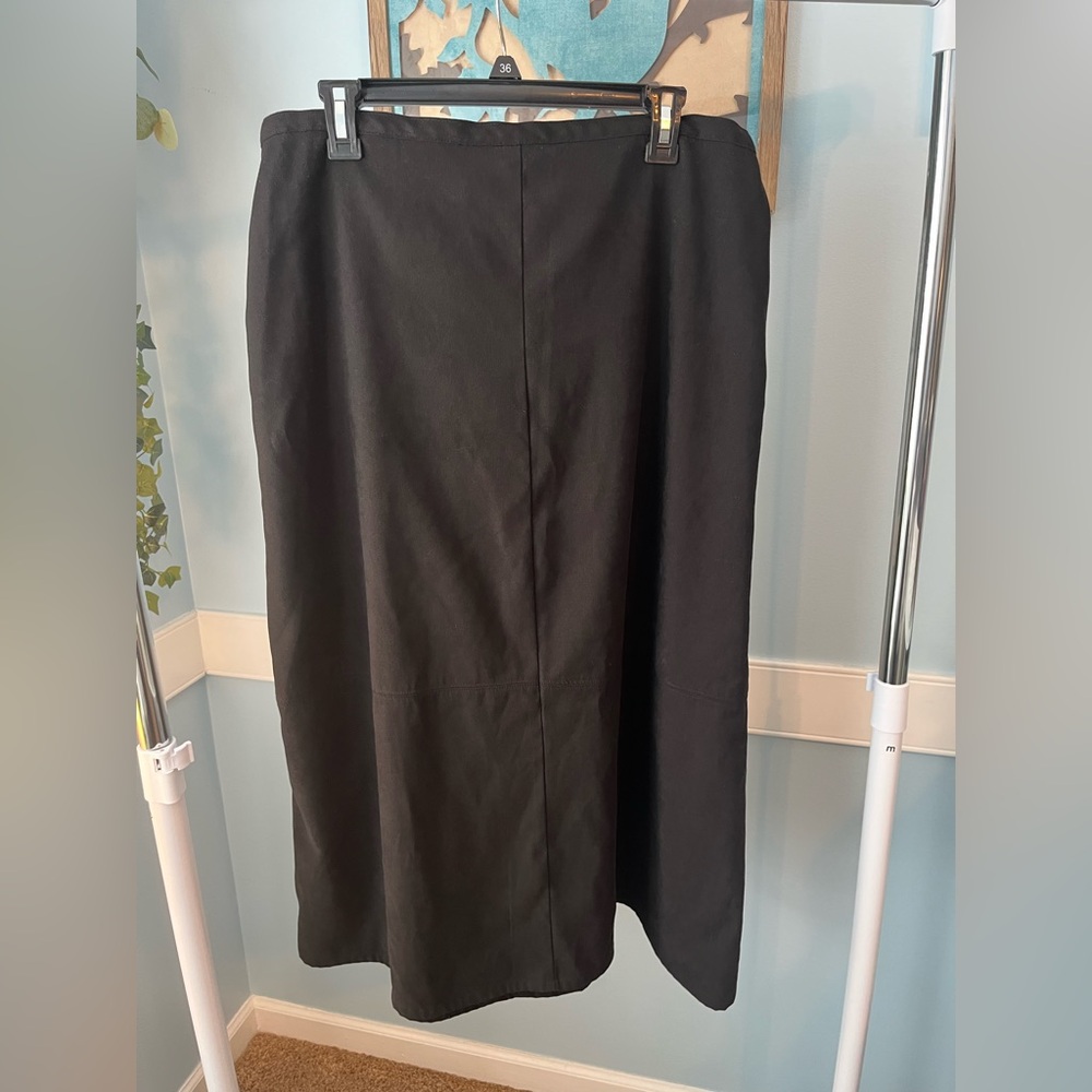 Denim&Co Black Maxi Skirt
